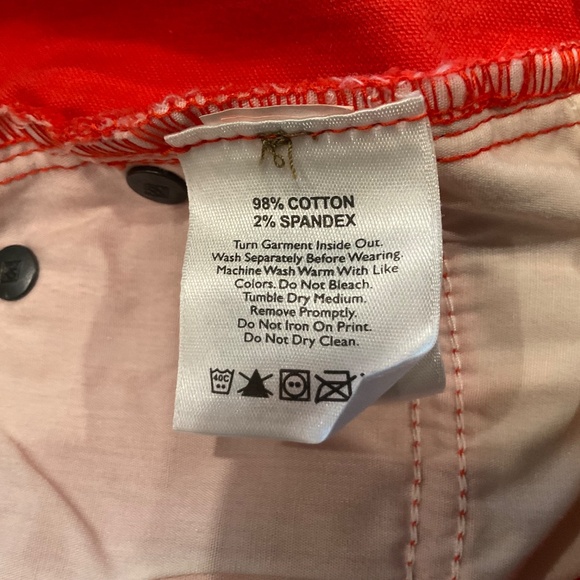 Eddie Bauer Womens Size 2 Tangerine Slightly Curvy Slightly Flared Corduroy NWT - Picture 7 of 7